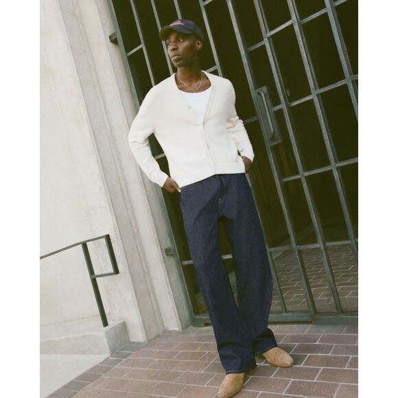 Abercrombie & Fitch Baggy Jean Dark Wash Relaxed Fit 32 x 32 - Picture 2 of 8